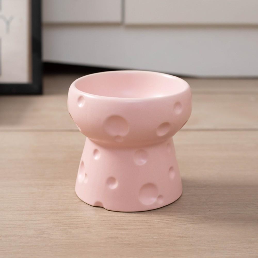 Large Diameter Elevated Cat Bowl Anti-knock Anti-spill High Foot Bowl Anti-leakage Anti-choke Neck Protection Bowl