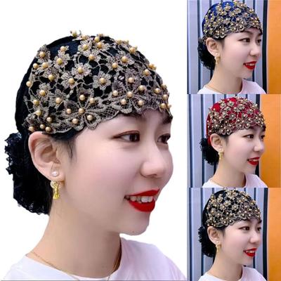 Cotton Muslim Headpiece Soild Color Headband Retro African Head Wraps  Women