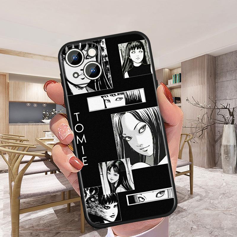 For Apple iPhone 13 12 mini 11 XS Pro Max XR 8 7 6S 6 5S 5 Plus Cover Junji Ito Tomie Soft Silicone Back Phone Case