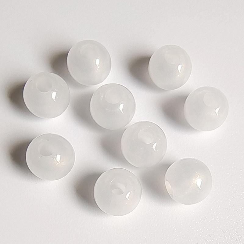 Прозрачные акриловые бусины-желе с золотым порошком: Круглые Бусины Размеров 6-16 для Изготовления Украшений Своими Руками и Аксессуары для Бисероплетения