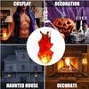 Halloween Glänzendes Licht Konstanter Strom Energiesparen Halloween-Accessoire Schwebende Feuerball-Flammen-Dekorationslampen für Spukhaus