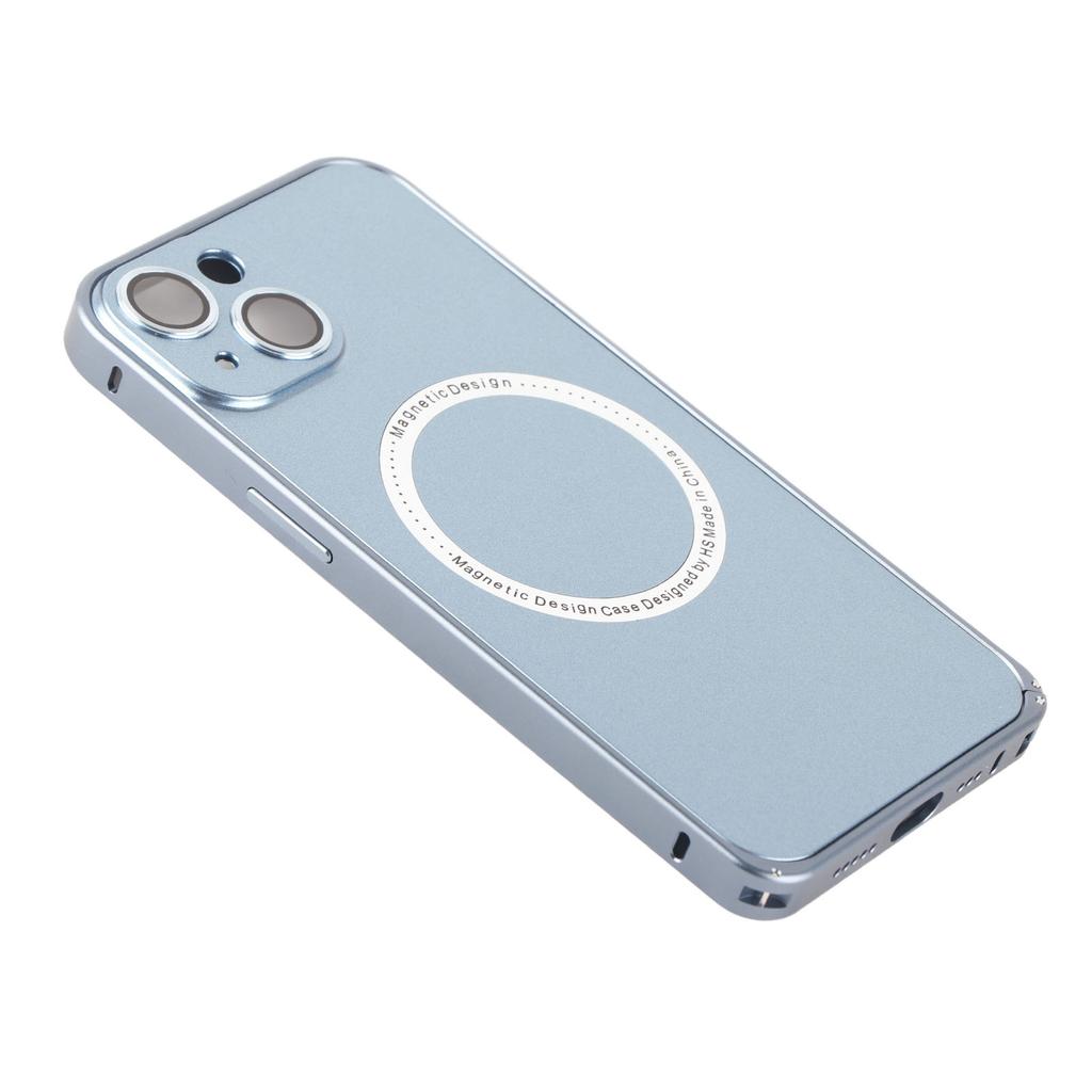 Magnetic Phone Case for IOS Phone 14 360 Degree Protection Scratch Resistant Professional Phone Cover Blue