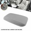 Fits 2012-2015 Civic Honda Leather Gray Console Center Lid Armrest Cover