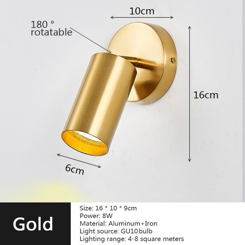 Modern Round Wall Lamp Black/Gold Luxury Metal Wall Lamp Used For Staircase Bedside Sofa Background Wall And Decorative Lighting