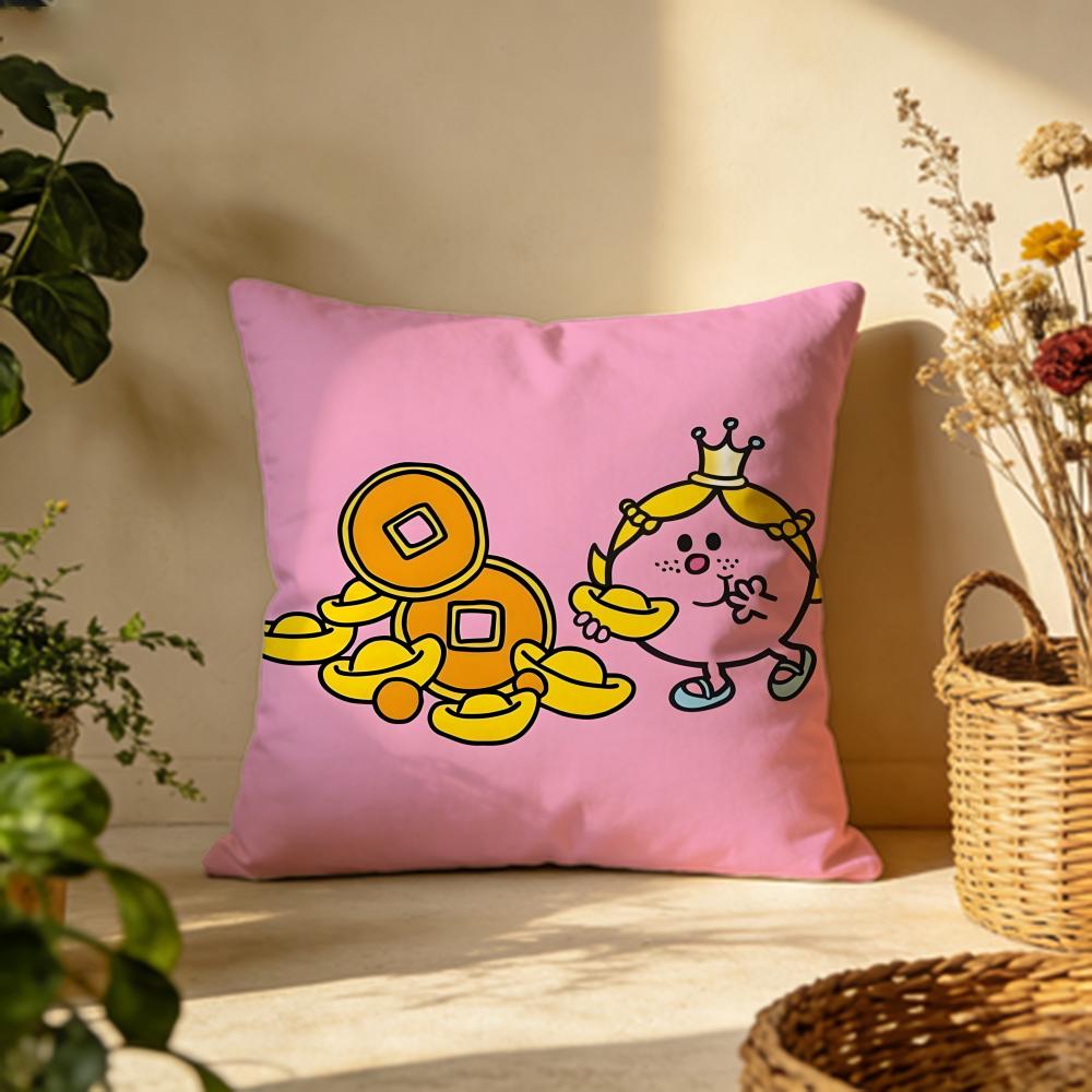 Popular MMrMen and Little Missinging Cushion Cover Versatile DoubleSided Pillow Case Fit for Sofa Bed Car Daily Decor