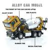 Engineering Vehicle Cement Mixer & Transport Truck Simulation Diecast & Toy Vehicles Sounds & Light Pull Back Car 1:50 Alloy Model