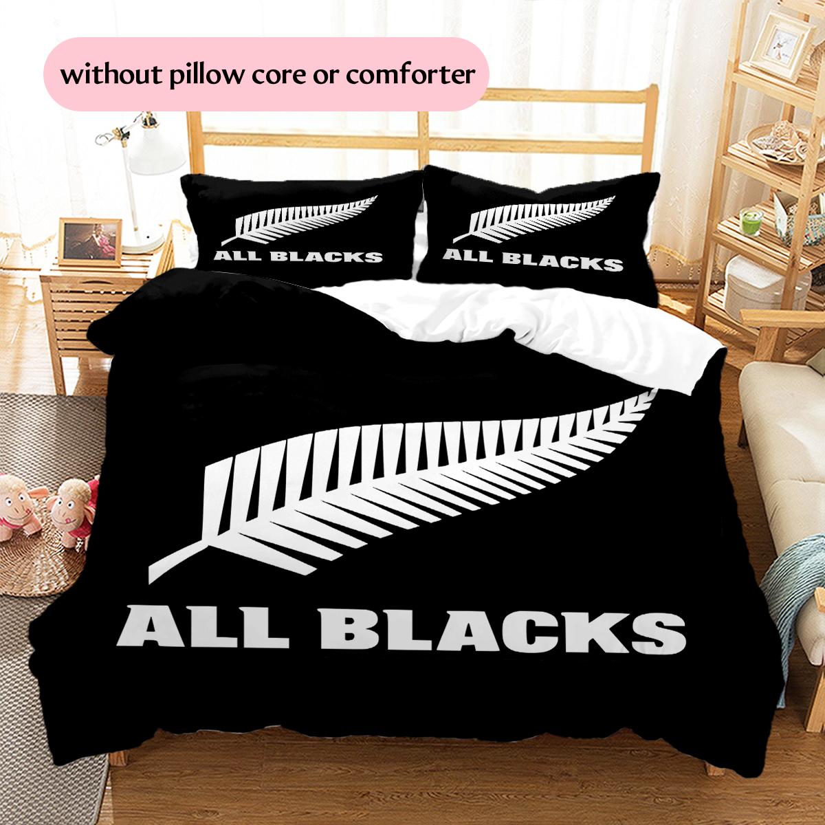 All Blacks Rugbija Raksta Gultasveļa Mājas