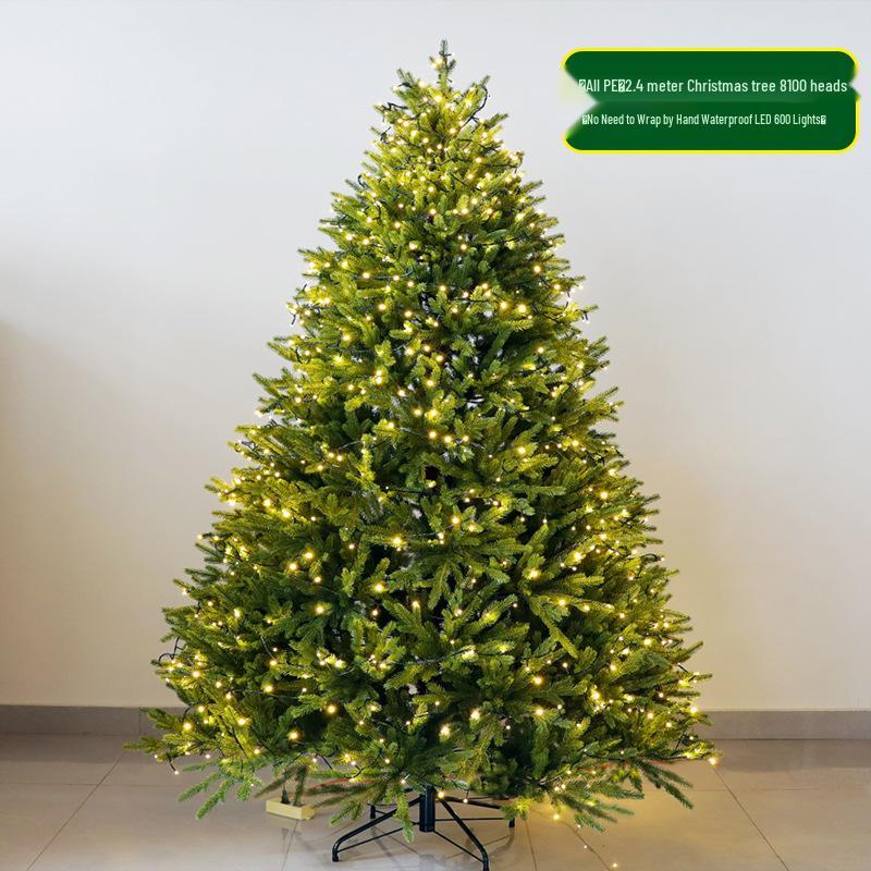 2025 Large Luminous Christmas Tree with Ornaments for Indoor Decoration