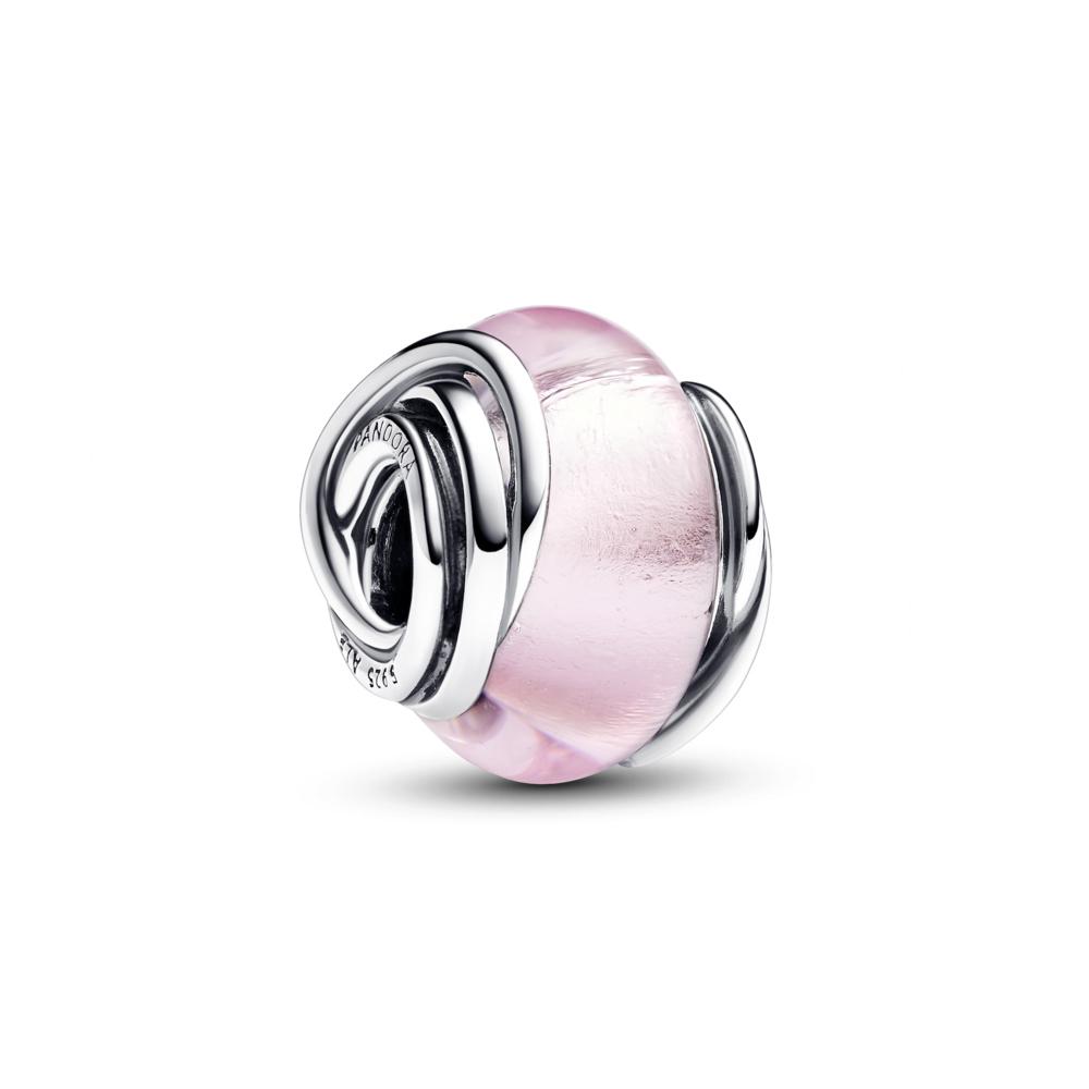Pandora Encircled Pink Murano Glass Charm_793241C00