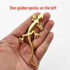 Gecko Car Emblem: Fun Metal Body & Tail Decoration Sticker