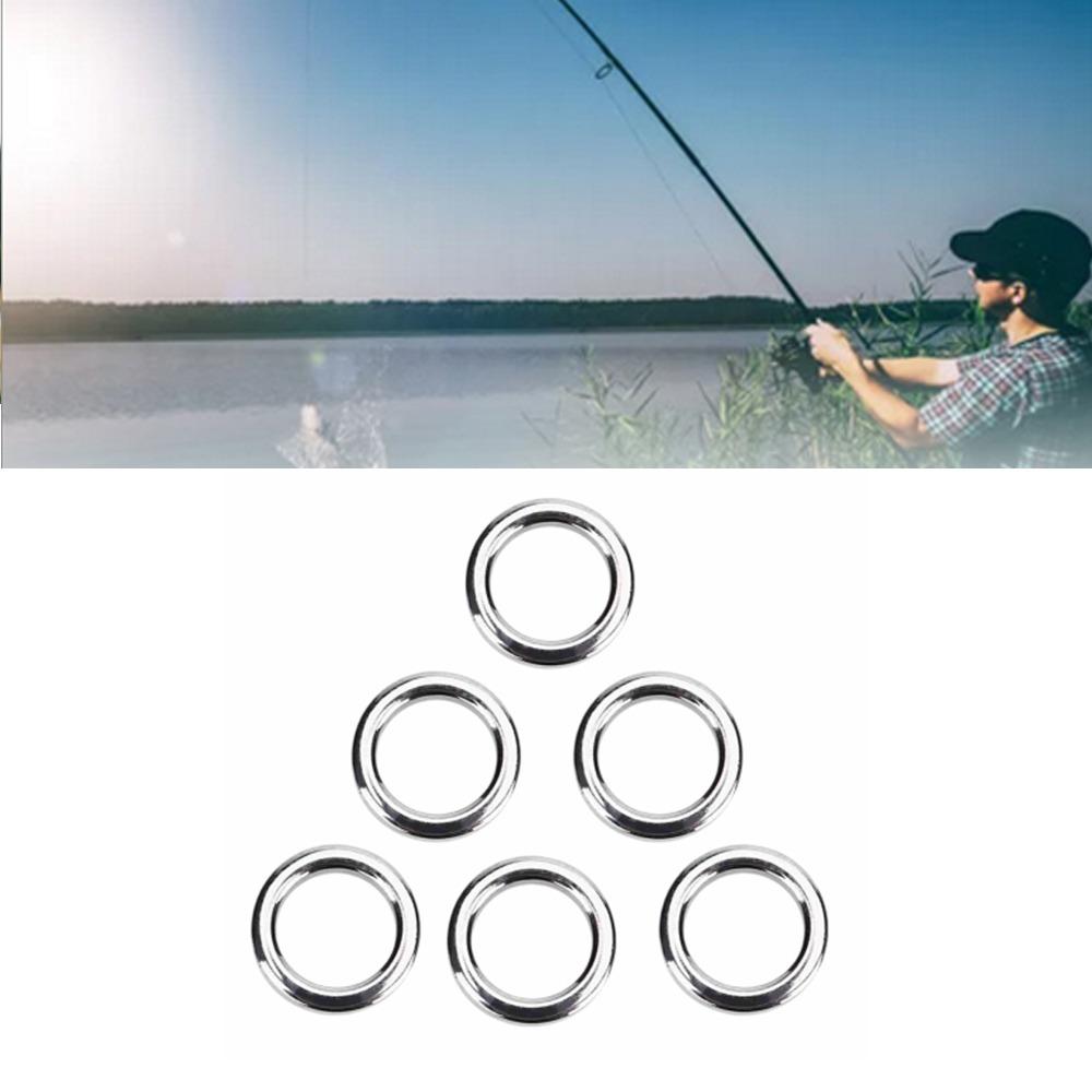 

High Strength Fishing Split Rings Heavy Duty Fishing Rings Freshwater Angling 50pcs4.8*7.6mm