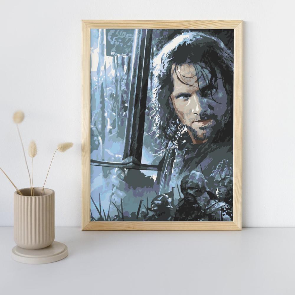 Malowanie Po Numerach Obrazy Do Malowania-Aragorn Władca Pierścieni 40X50Cm