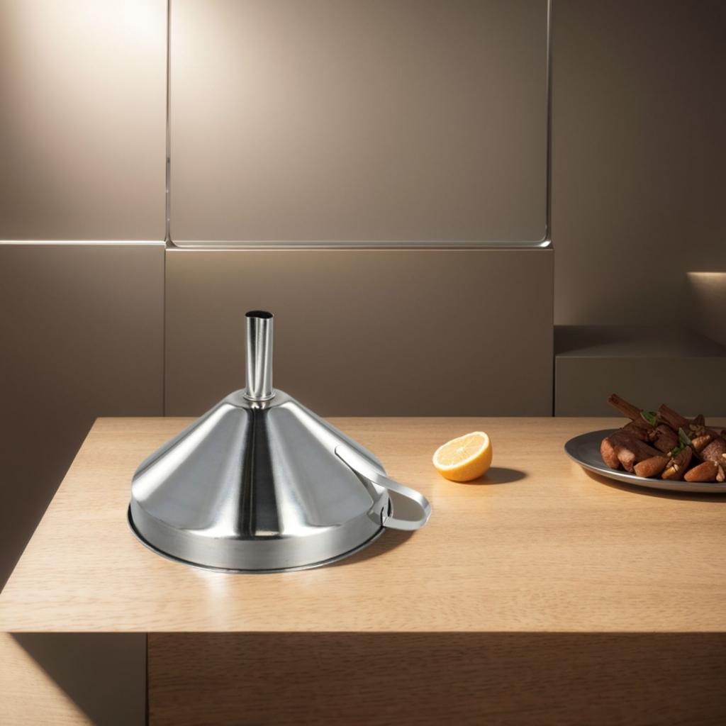 Funnel Liquid Dispenser Silver Spill Tool Stainless Steel