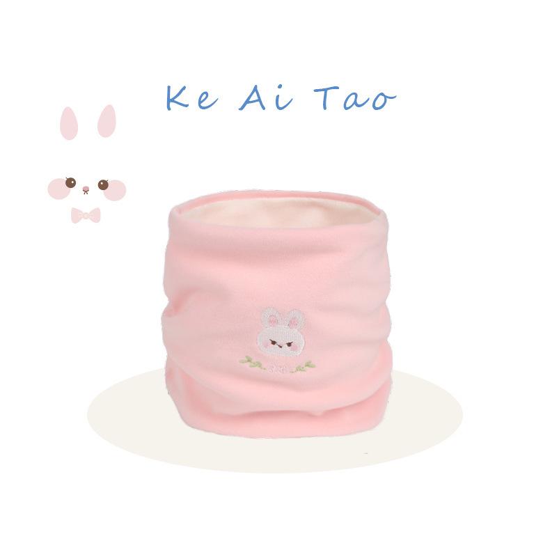 Children's Autumn/Winter Velvet Neck Warmer - Thickened, Windproof Scarf Pullover