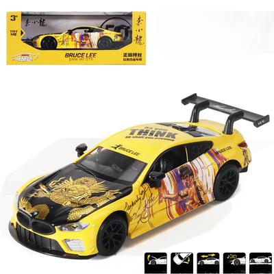 1/32 BMW M8 GTE Collaboration Version Model sportovního vozu z lehkých slitin, odlitky z kovu, závodní auta, modely vozidel, zvuk, světlo, dětské hračky, dárek