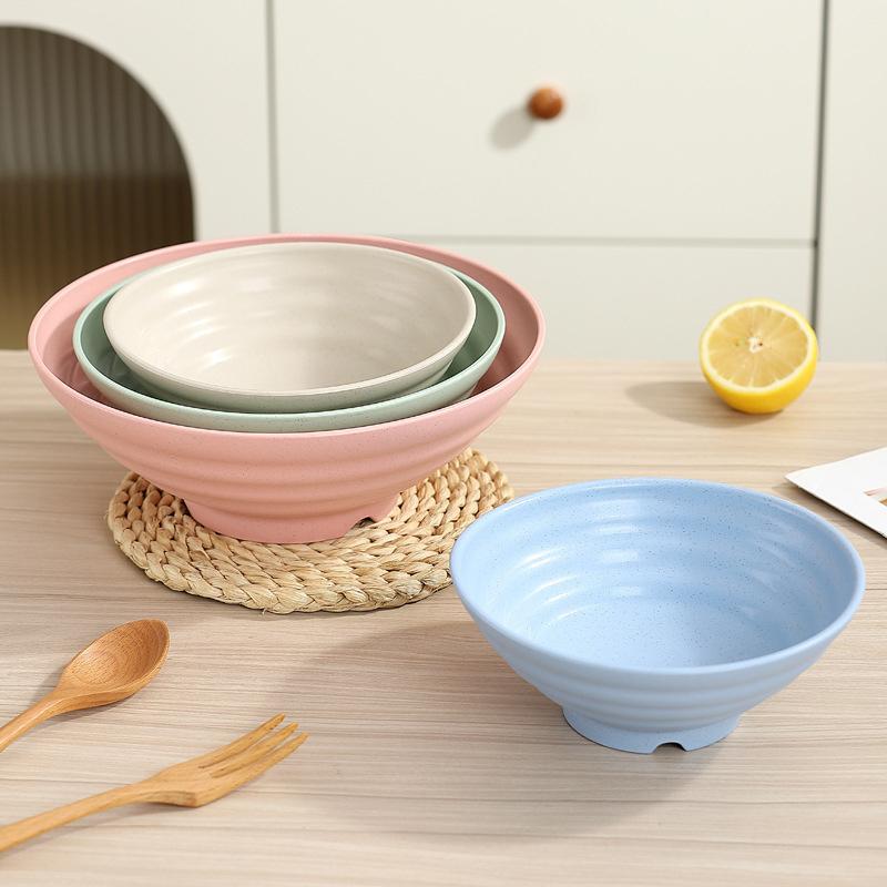 7-10Inch Unbreakable Japanese Ramen Bowl Noodles Cereal Soup Salad Bowl Kitchen Dining Tableware Microwave Dishwasher Safe