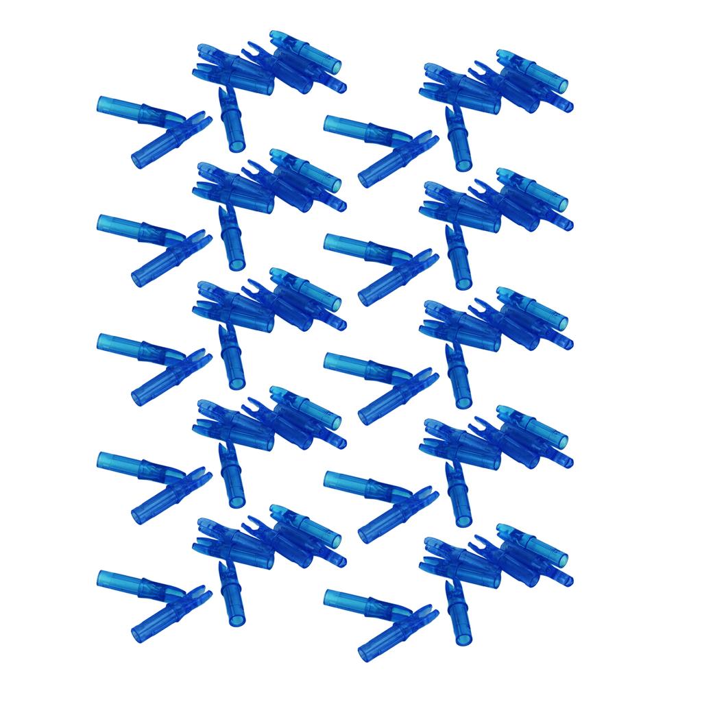 100pcs Archery Nock Plastic Insert Nocks Light Weight Nocks Replacement for Archery Bow