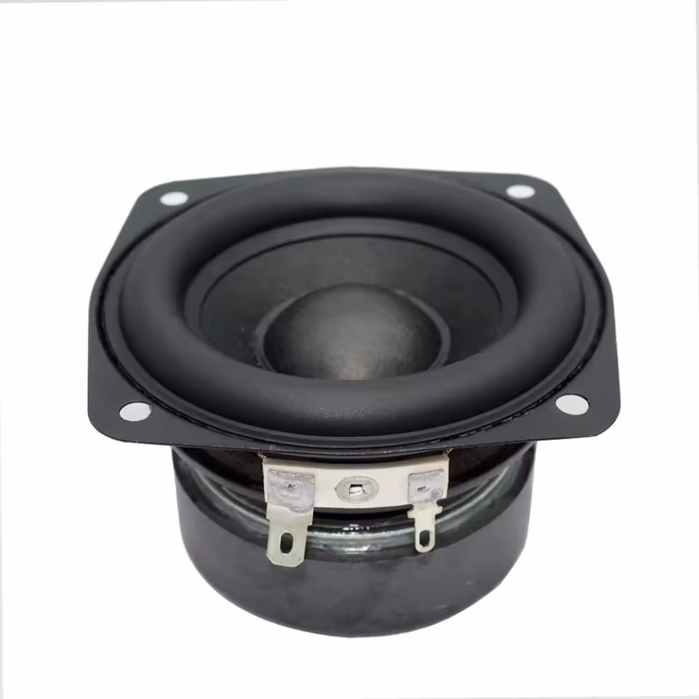 New 1 Inch Subwoofer Speaker 78MM 1 Ohm 11W Convex Cap Bass Square Woofer Dual Magnetic Speaker DIY Bookshelf Home Speakers