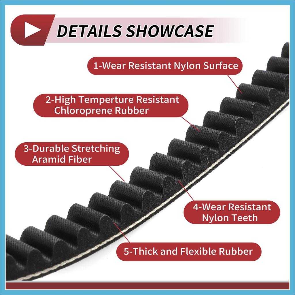 BULLSPANN Suzuki Drive Belt V50 Lets 4 5 50cc V Belt Replacement Parts Accessories Replacement