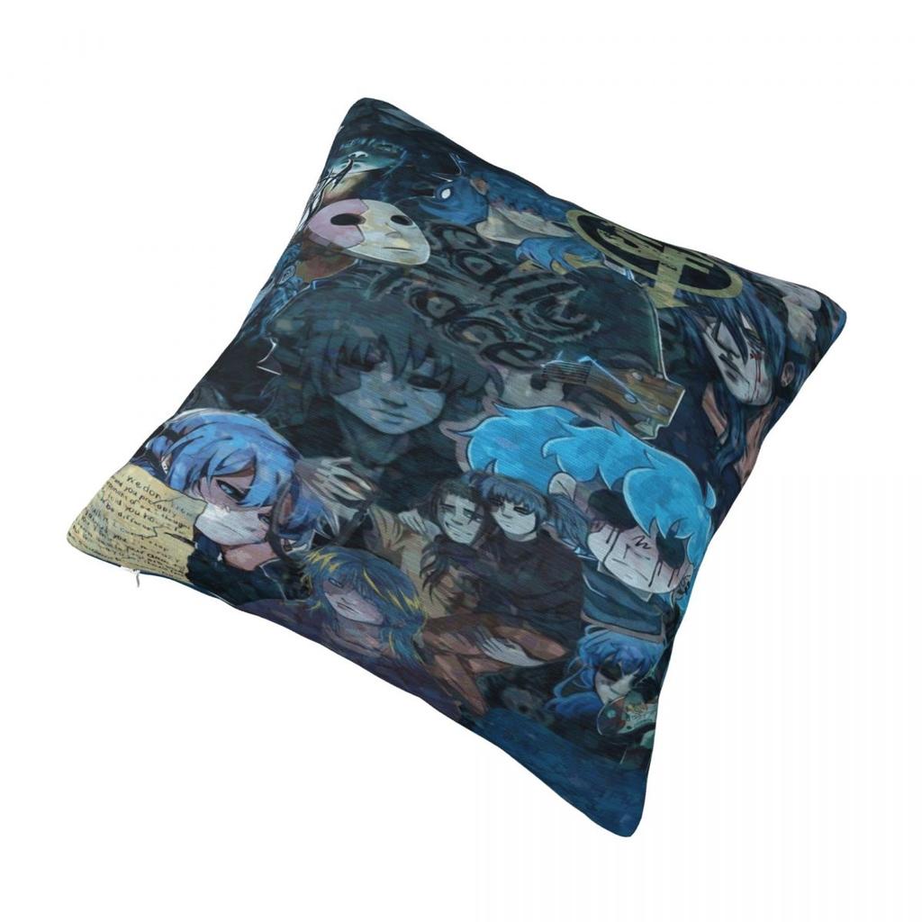 Pillow Case Game S-Sally F-Face Terror Adventure Square Pillow Cover Kawaii Cushion Cover  For Wedding Party Home Decor