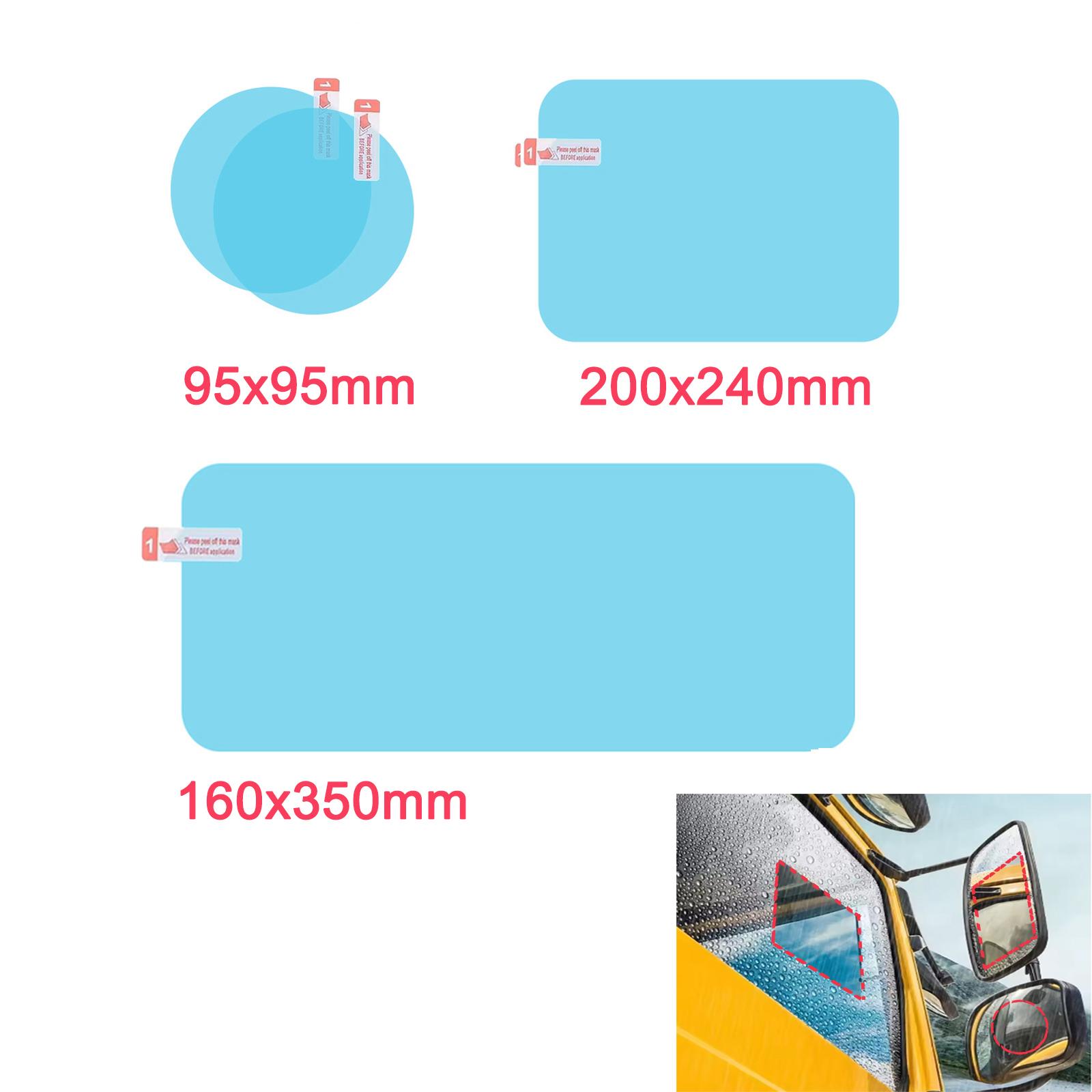 

Наклейка на зеркало заднего вида автомобиля, водонепроницаемая, противотуманная, прозрачная, водонепроницаемая, для ванной, грузовика, внедорожника, дождливый день Truck