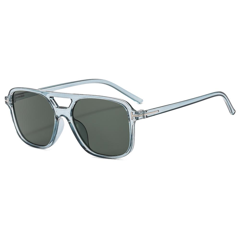 Vintage Oversized Sunglasses Women Retro Brand Big Frame Sun Glasses Female Black Yellow Ins Style Square Glasses