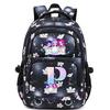 Animation Cartoon Letter Printing Large Capacity Shoulder Bag Lightweight Primary And Secondary School Students Leisure Schoolbag