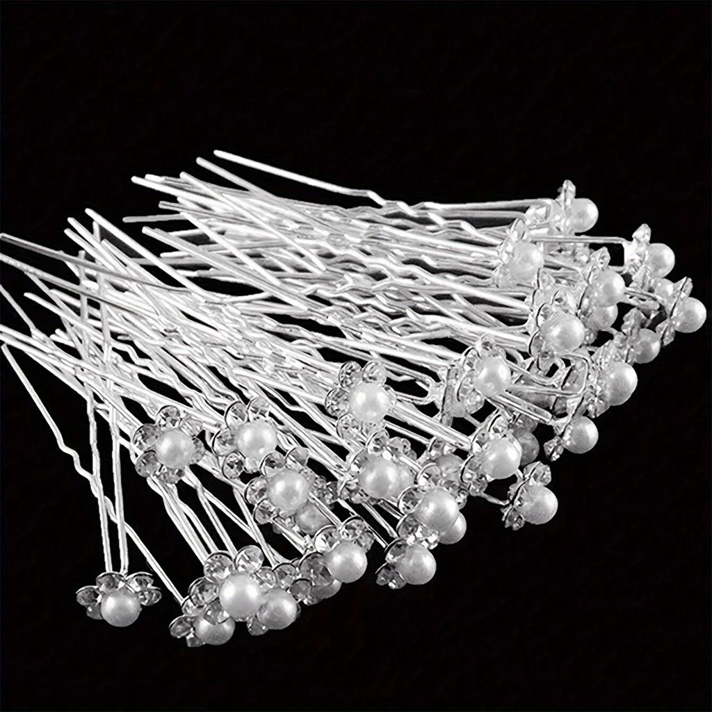 Set di spille per capelli da sposa Perla Cristallo Strass Fermagli per Capelli Accessori per Damigelle Decorazione Capelli Gioielli per Capelli