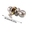 Stainless Steel Round Door Knobs Knobset Entrance Lock Interior Door Handles for Hallway, Closet, Bathroom Easy To Install