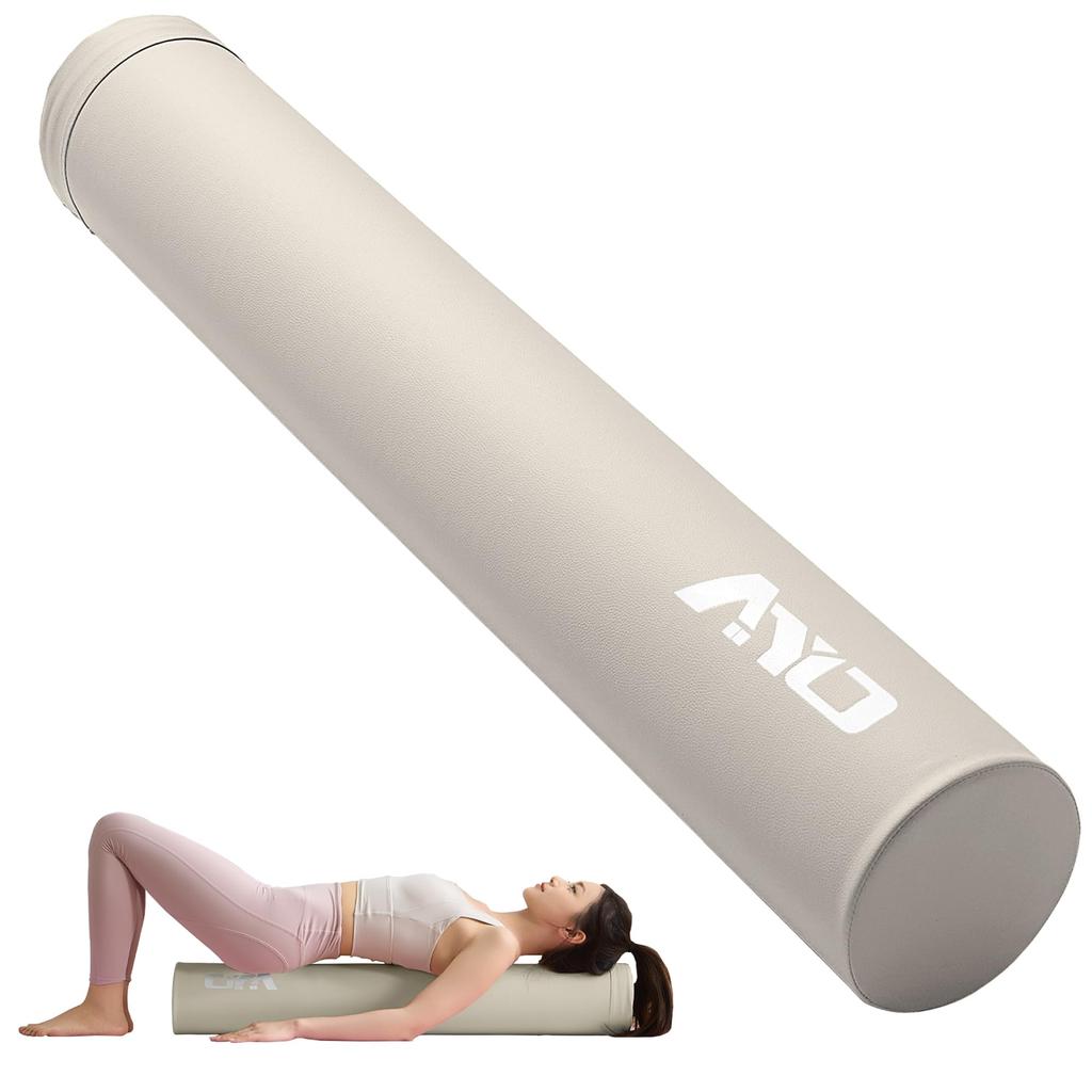 AYO Stretching Yoga Yoga Exercise Pole Weight Foam Shoulder Blade Muscle White Pole, Pole, Block, [100cm/150kg Capacity] Roller, Roller, Relaxer,