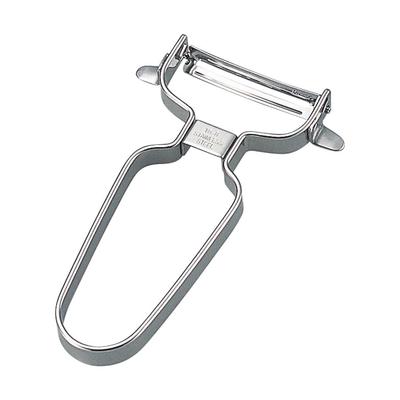 Shimomura Kogyo Made In Japan Kitchen Bar Curved Peeler Dishwasher Safe Made In Niigata Black 125 X 50 X 25 Mm KIB-608 Tsubame-Sanjo