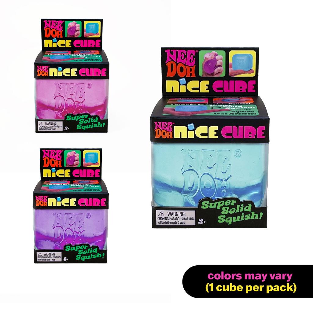 Nice Cube Squishy: Solid Maltose Stress Relief Square, Crystal Clear Sensory Fidget, Office Focus Tool, Aesthetic Gift