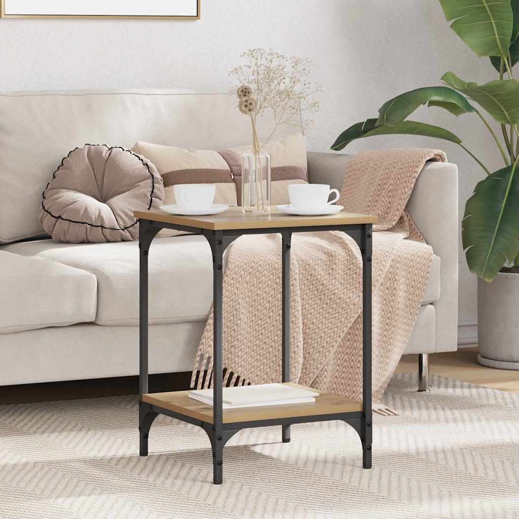 Artisan Oak Coffee Table 40 X 40 X 55 Cm Engineered Wood