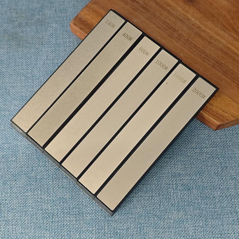 6-Piece Diamond Sharpening Kit - Professional Multi-Grit Whetstone Set with Angle Guide & Case for Knives, Tools, Outdoor Gear