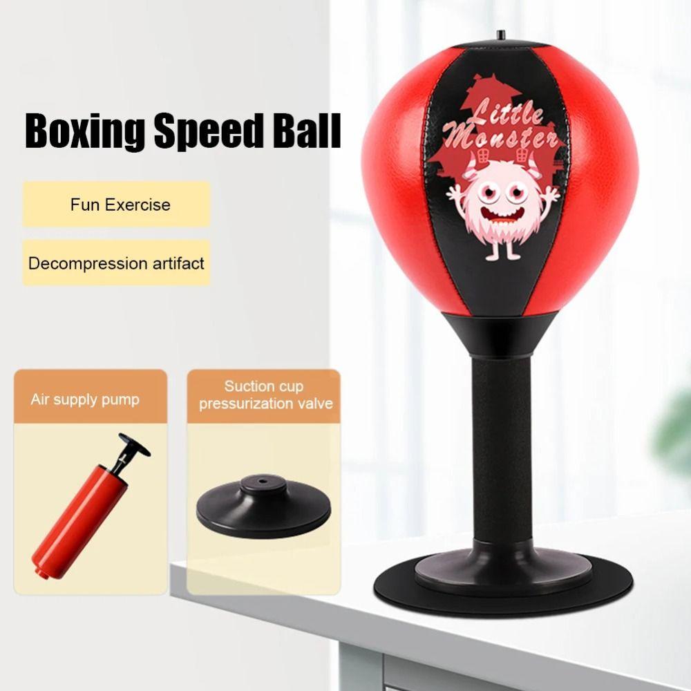 Inflatable Desktop Punching Bag Wall Mountable Desk Boxing Punch Ball  Boxing Practice