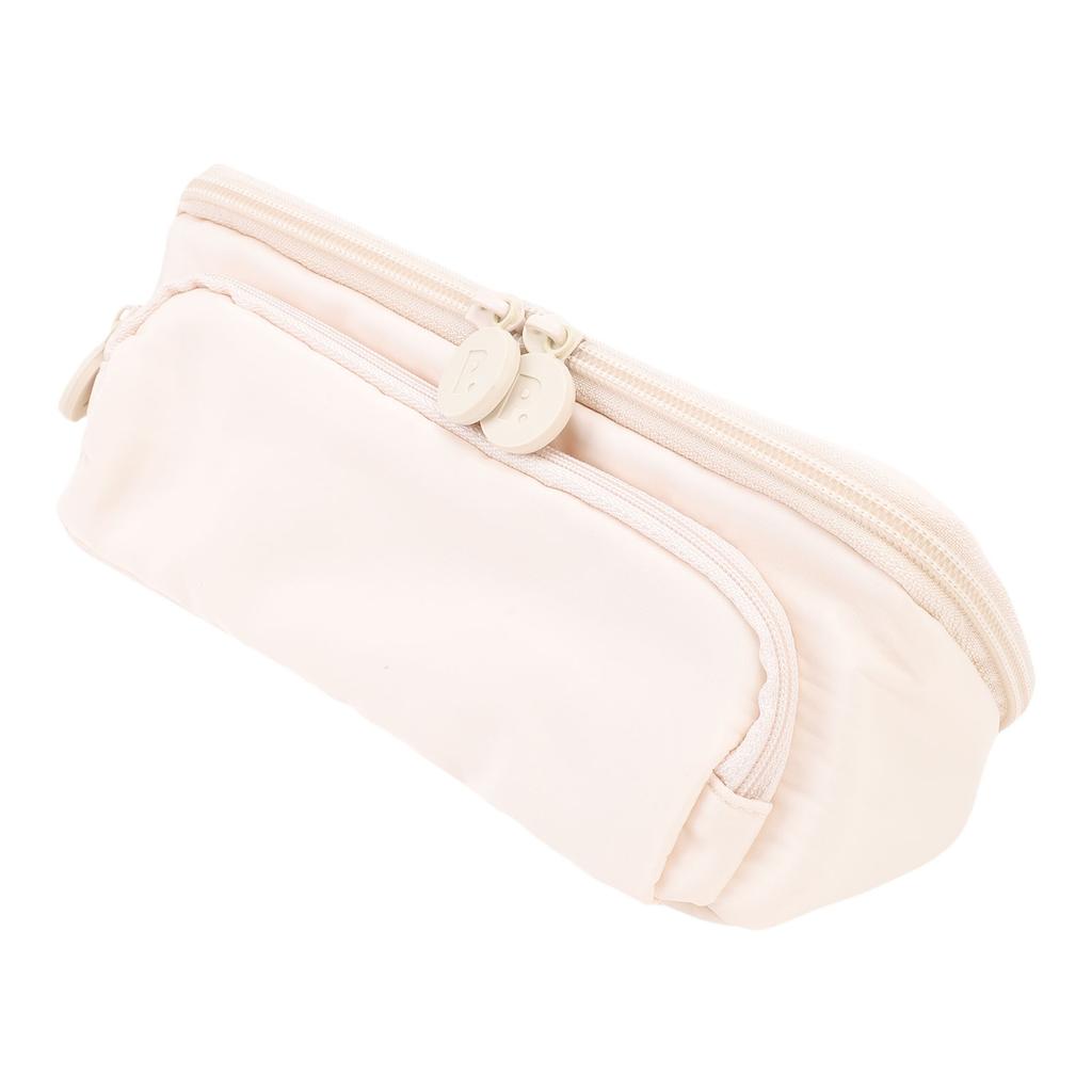 Triangle Pen Bag Memory Fabric Large Capacity 3 Layers Multifunctional Pencil Case Stationery Pouch for School Office