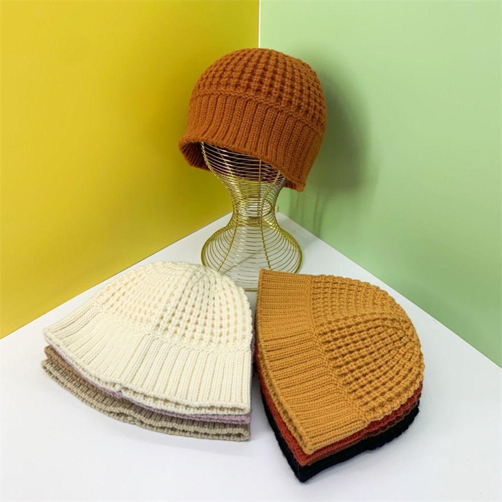 

Warm Bucket Hat Soft Women s Cap Slouchy Crochet Hat Autumn Winter