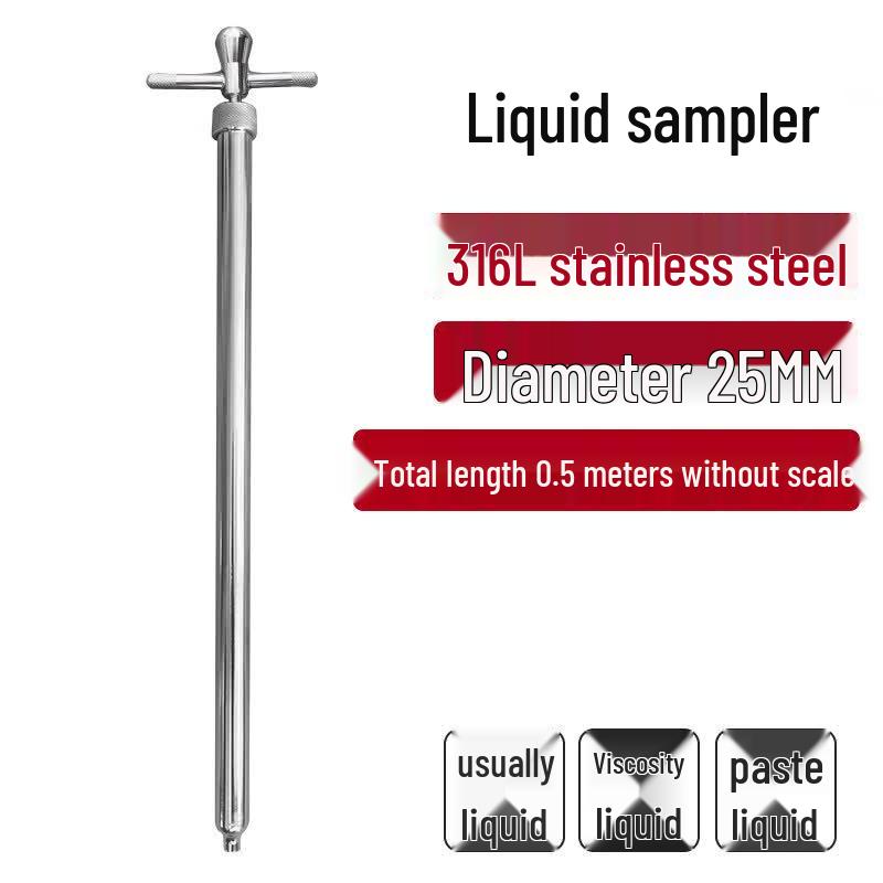 Aokewen 316L Stainless Steel Pull-Out Liquid Sampler