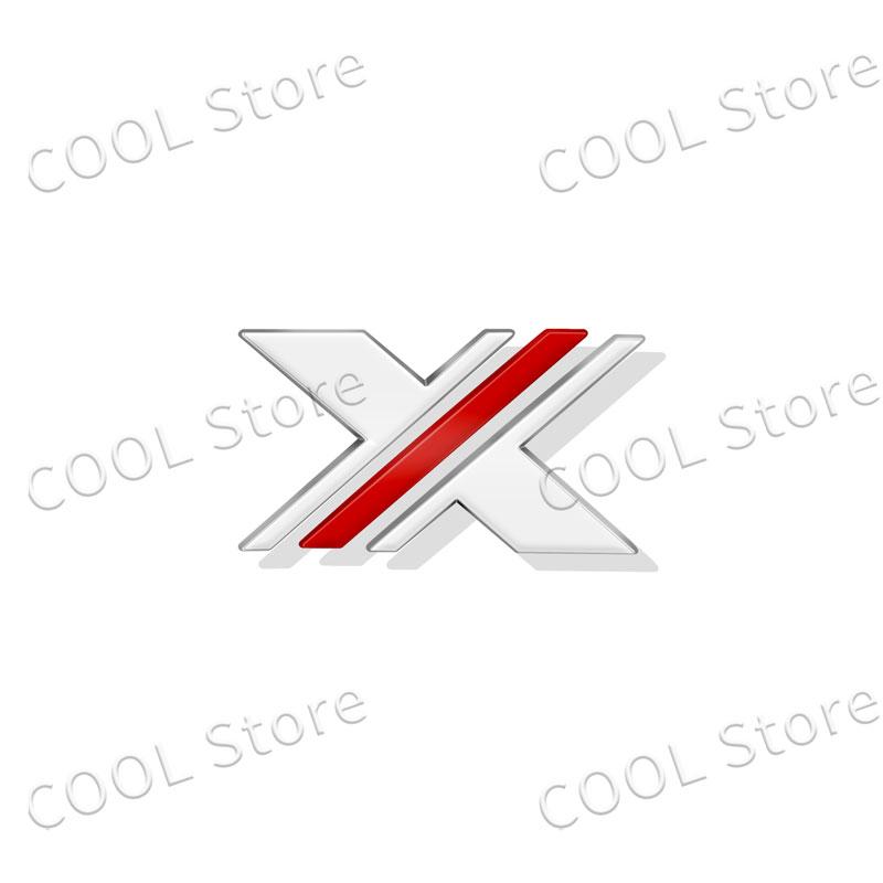 3D Chrome Metal X XPOWER Logo Car Rear Trunk Emblem Badge Nameplate Sticker For ZS HS GS 3 5 6 7 TF RX5 GT Accessories