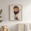 Lion On a Skateboard Poster Lion On a Skateboard Poster, 70X100 Cm, Frameless, Matte Paper 230 Gsm
