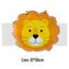 Cartoon Animal Foil Balloon 5-Pack Set