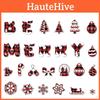 Alphabet Christmas Snowflake Paper Diy Card Stickers Decor For Events Holiday
