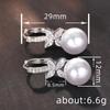 Stylish and Exquisite Imitation Pearl Earrings for Women, Floral Temperament French Princess Jewelry, Popular Fashion and Elegance