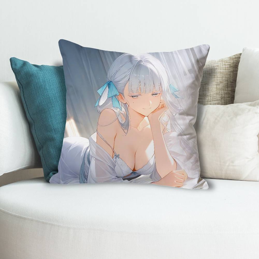 JJinhsi WWuthering Waves Anime Celebrity Merchandise AllMatch Printed Pillow Case Sofa Car Office Room Decoration Protector