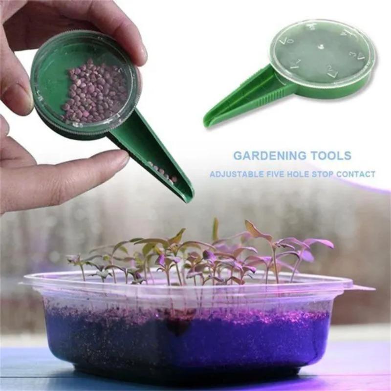 2 PCS seeder, handheld adjustable garden seeder set, suitable for sowing small seeds such as flowers and vegetables