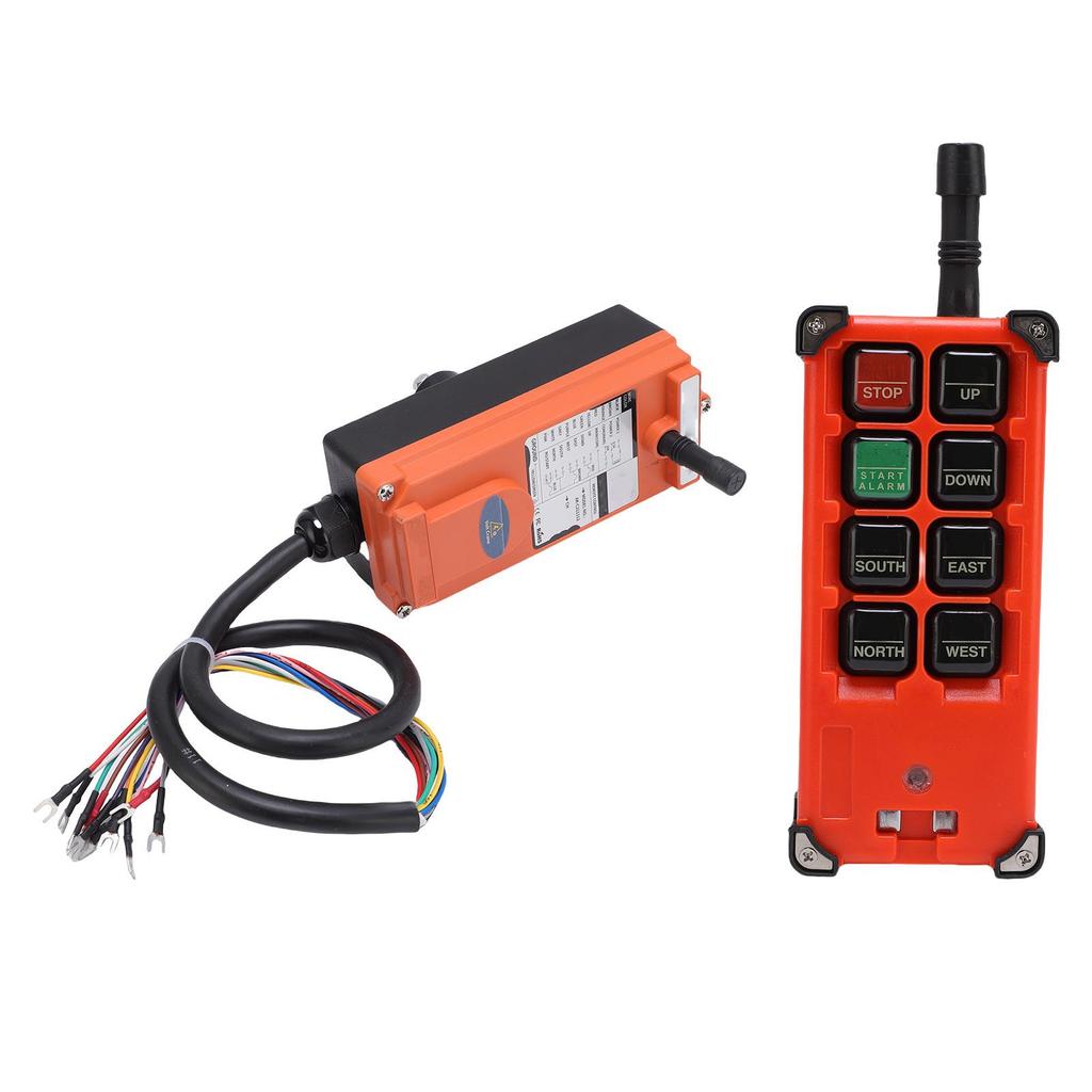 Bezprzewodowy pilot do żurawia 8 przycisków Przemysłowy pilot do elektrycznych wciągarek 100M Wysoki zasięg