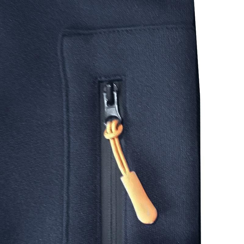 Autumn Winter Pullover Men's Casual Multi Zipper Arm Pocket Hoodie Pullover Plus Fleece Hoodie Men's