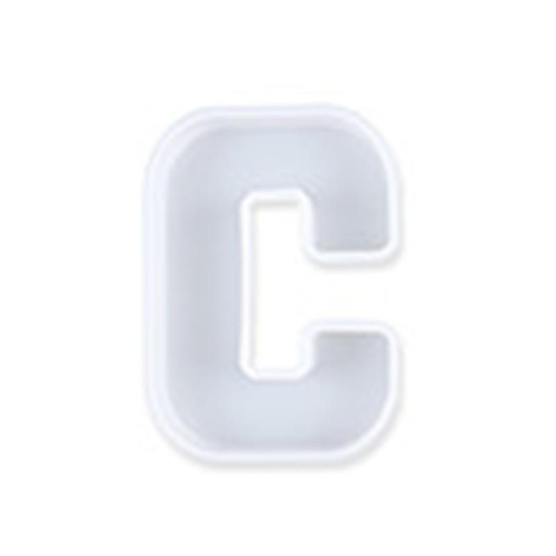 Alphabet Silicone Casting Mould Resin Letter Mold Keychain Pendant Capital Table Ornament Epoxy Mold DIY Jewelry Craft