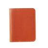 Vintage Genuine Leather Men's Card Holder Minimalist Small Wallet Brown Thin Purse Credit Card ID Card