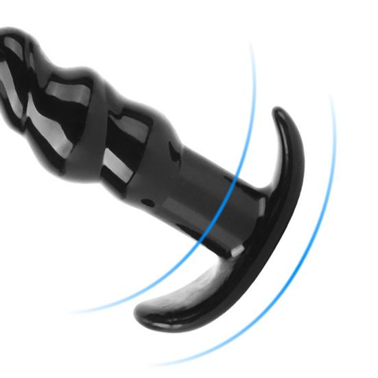 Large Silicone G-Spot Anal Plugs Tapered Prostate Massager for Beginners Advanced Waterproof Easy-Clean Discreet Adult Toy for Couples